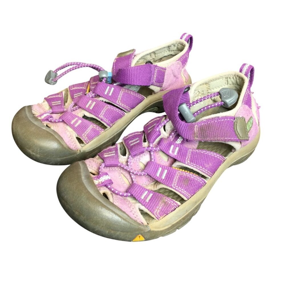 Kids Girls Keen Purple Hiking Sandals Size 1 Play Shoes Camping Summer Beach